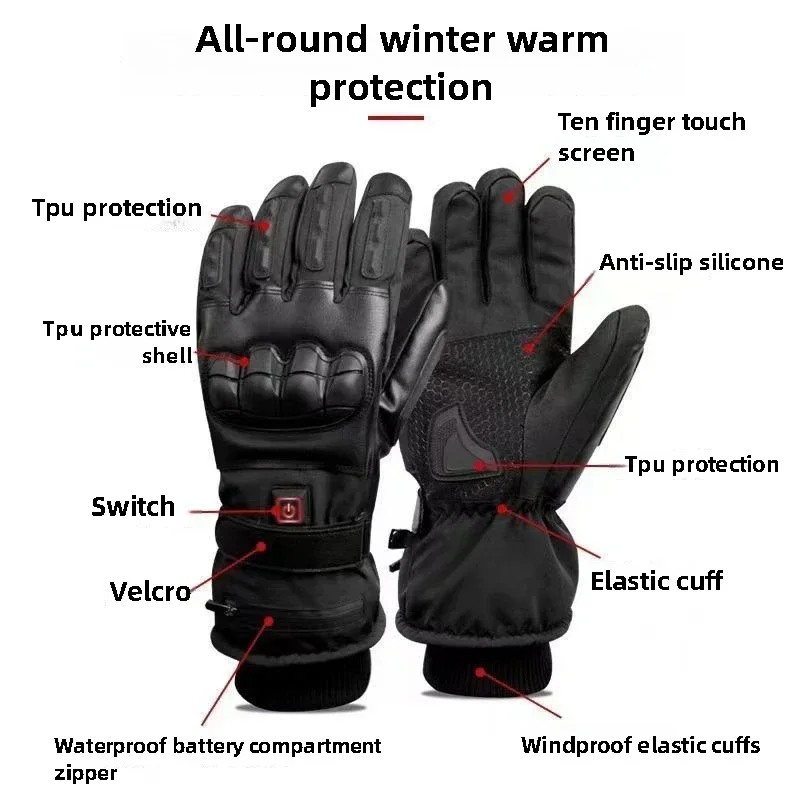 Heated Gloves Hand Warmer Elec - Ski Glove Waterproof review and price