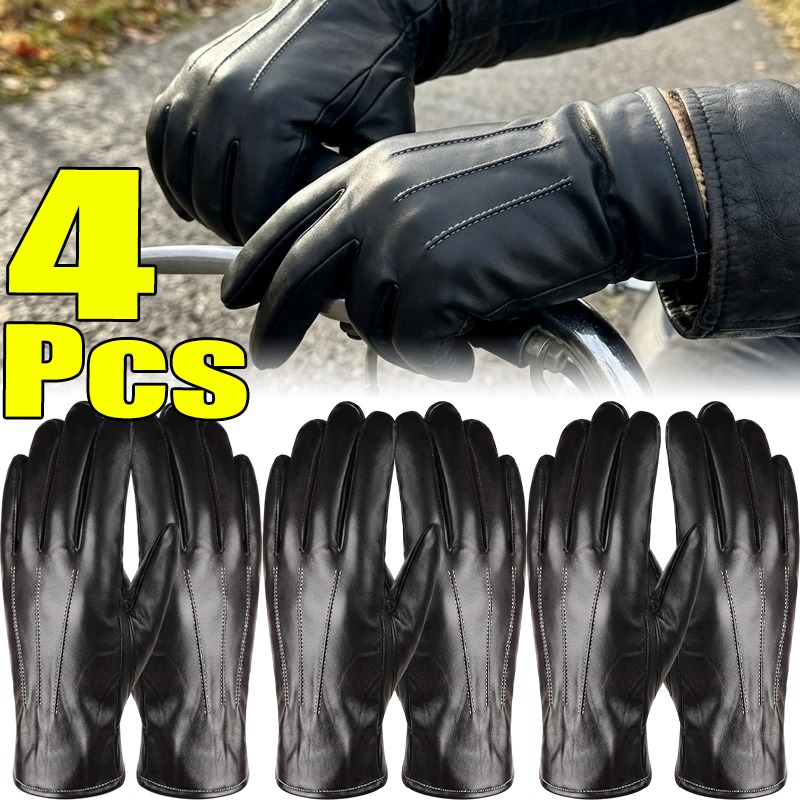 Thermal PU Leather Gloves Unis - Leather Driving Glove review and price