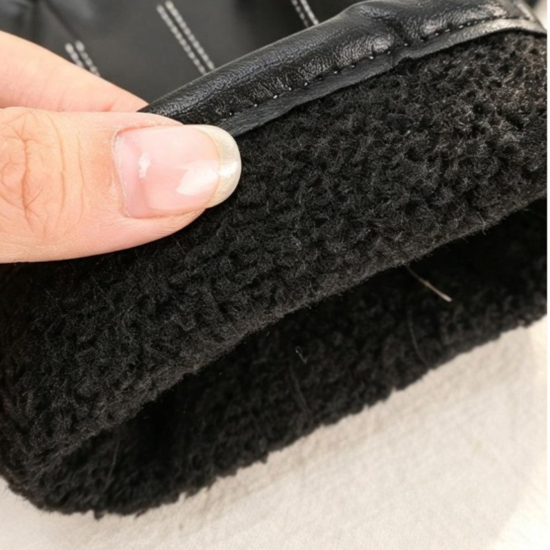 Thermal PU Leather Gloves Unis - Leather Driving Glove review and price